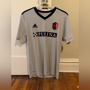 Adidas Men's Light Gray STL Soccer Jersey